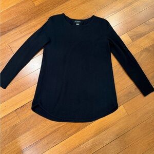 C by Bloomingdale's 100% Cashmere Black Long Sleeve Sweater